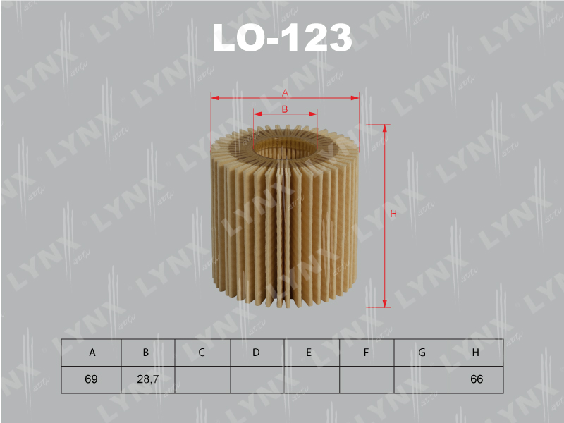 Фильтр масляный (элемент) LO123 (O-118)