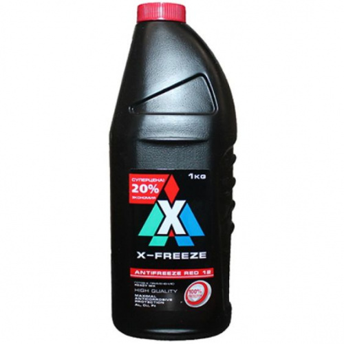 Антифриз X-Freeze RED -40 G12+ красный 1кг Тосол-Синтез