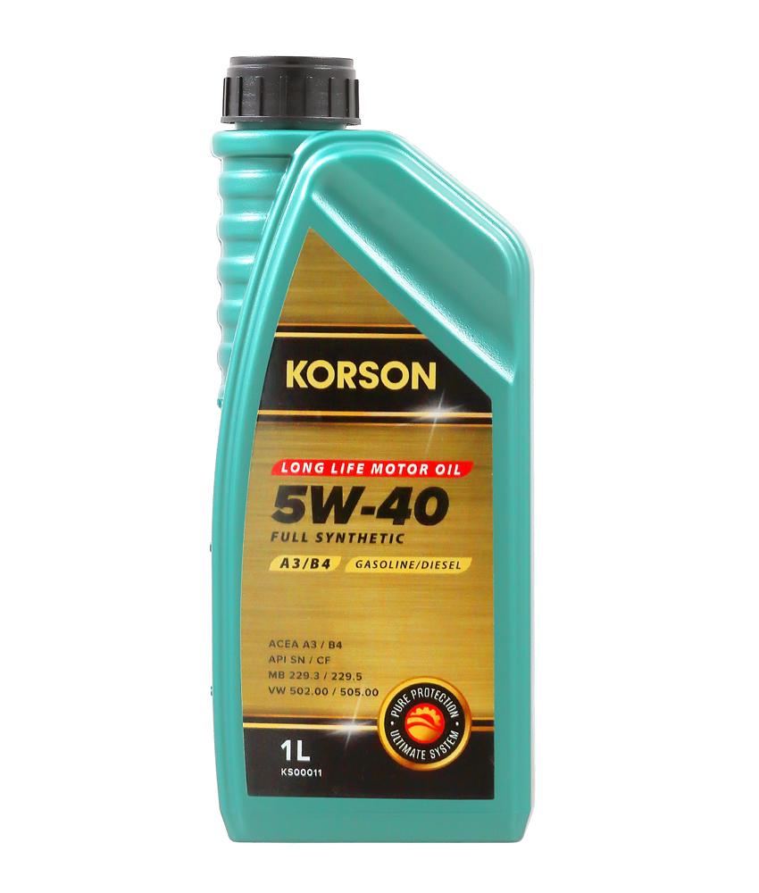 Масло мот. Korson full synthetic 5w-40 A3/B4 1л