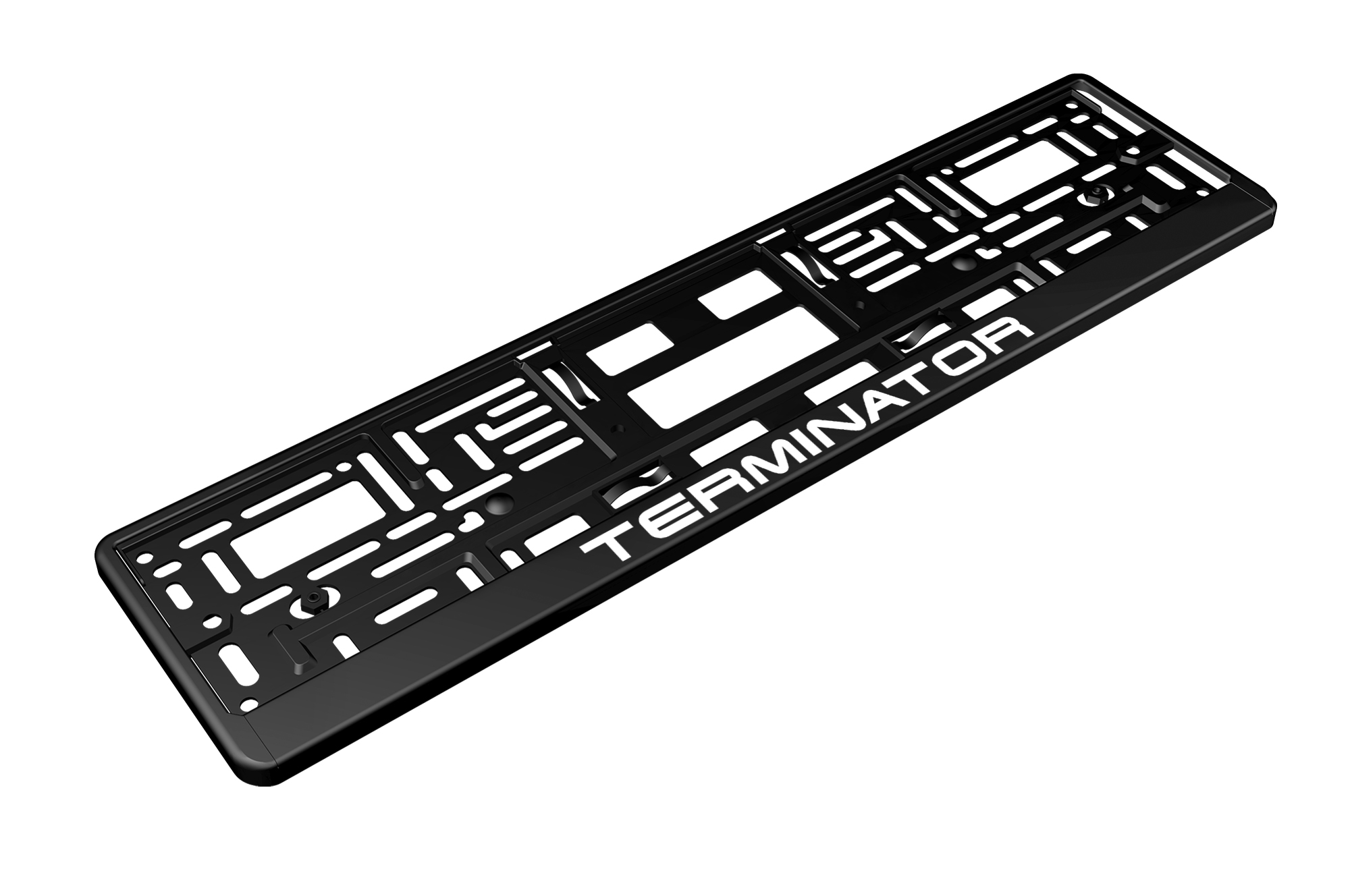 Рамка номерного знака Карбон тёмная AS-003