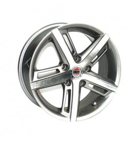 Yuki 512 6.5*15 5*100 ET35 73.1 Gunmetal with machine face (2GM4)