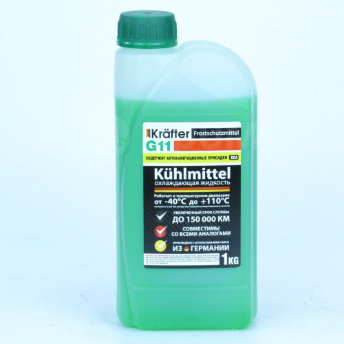 Антифриз KRAFTER -40 G11 зеленый  1кг г. Дзержинск