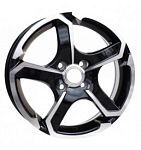 Yuki 534  6*14  5*100 ET35 73.1 Black  machine face(B4)