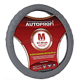 Оплетка AUTOPROFI (рельеф темн. сер.) AP-300 D.GY M