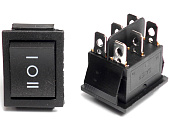 Выключатель (тумблер) прямоугольный белый  DP-3215