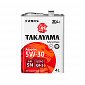 Масло мот. TAKAYAMA Adaptec ILSAC GF-6A/SP 5W30 4л синт. железо