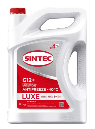 Антифриз Sintec Luxe G12+ красный (-40C) 10кг