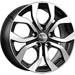 K&K Морейн 6.5*17 5*114.3 ET50 67.1 алмаз черный  