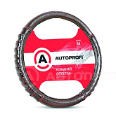 Оплетка AUTOPROFI (глянец гармошка коричн.) AP-770 BR (M)