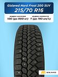 215/70 R16 Gislaved NF 200 100 T шип