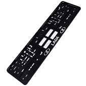 Рамка для номера с защелкой Lada золото