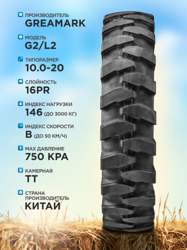 10,00-20 GREAMARK G2/L2 16PR TT