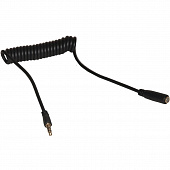 Аудиокабель AUX 3,5мм 100см черный Continent AUX-214 BK