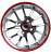 Yuki 405  5.5*13  4*100 ET35 73.1 Gunmetal machine face wiht red ring(2GM4-RR)