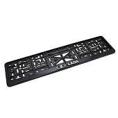 Рамка для номера с защелкой Lada хром