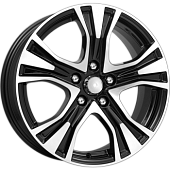 K&K KC778 (16 Creta) 6*16 5*114.3 ET43 67.1 алмаз черный 