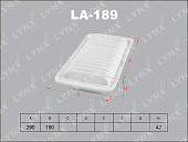 Фильтр воздушный LA189