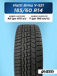 185/60 R14 VIATTI Brina V-521 82 T н/шип
