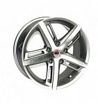 Yuki 512 6.5*15 5*100 ET35 73.1 Gunmetal with machine face (2GM4)