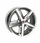 Yuki 512 6.5*15 5*100 ET35 73.1 Gunmetal with machine face (2GM4)