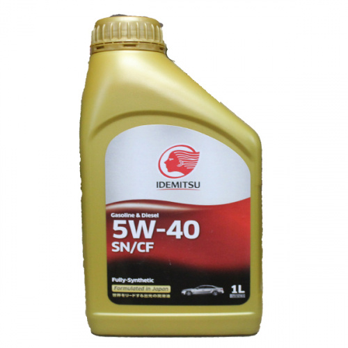 Масло мот. Idemitsu Fully-Synthetic 5W40 синт. 1л SN/CF