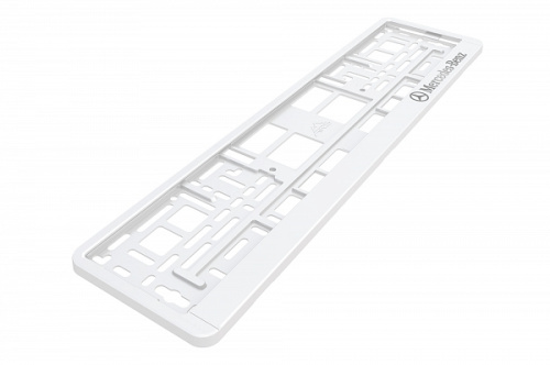 Рамка для номера белая