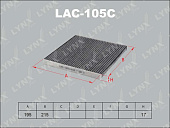 Фильтр салона LAC105C (угольный)